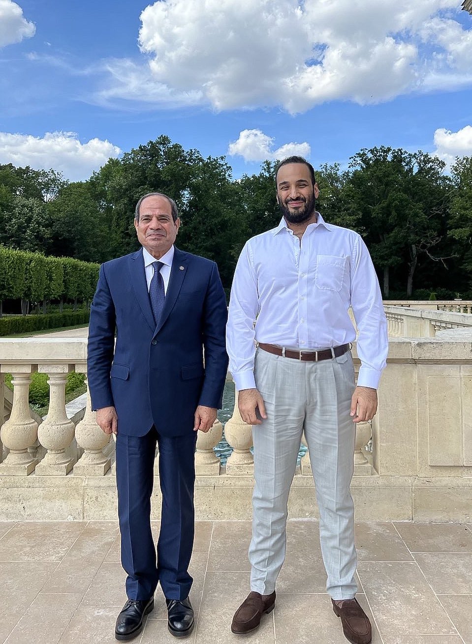 Saudi Crown Prince meets Sisi in France