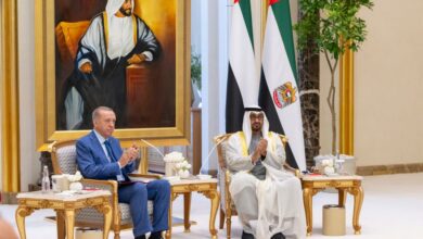 President His Highness Sheikh Mohamed bin Zayed Al Nahyan and Turkish President Recep Tayyip Erdogan