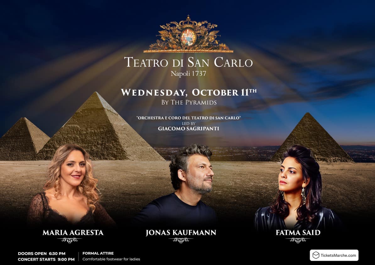 Prominent opera stars join the San Carlo opera pyramids concert on October 11