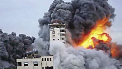 Israeli bombing raid on Gaza