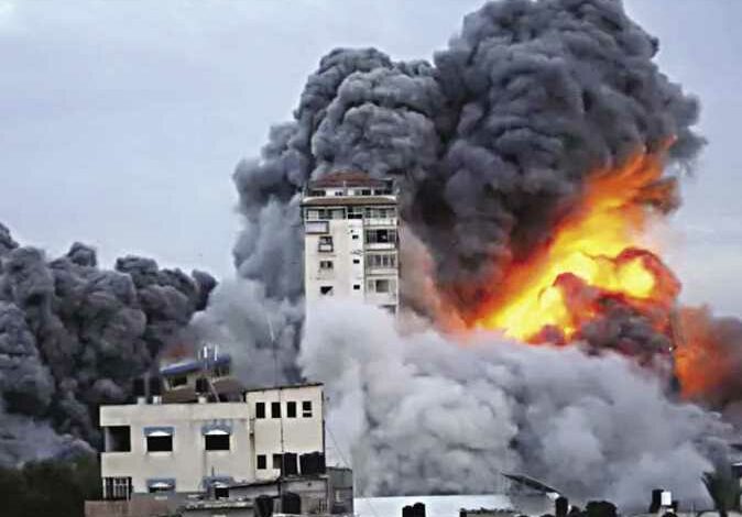 Israeli bombing raid on Gaza