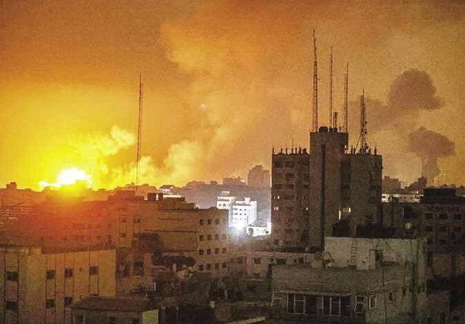 Israeli bombing in Gaza