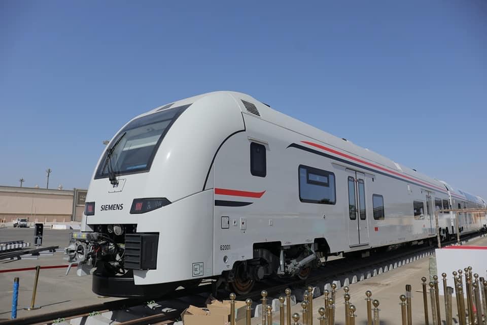 Photos: Egypt receives first train to operate on high-speed electric rail network