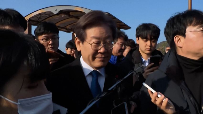 South Korean opposition leader recovering from surgery after being stabbed in the neck