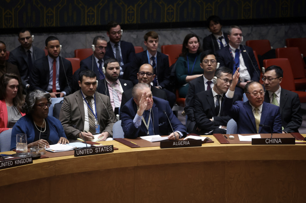 US condemns vetoes on proposed UN resolution