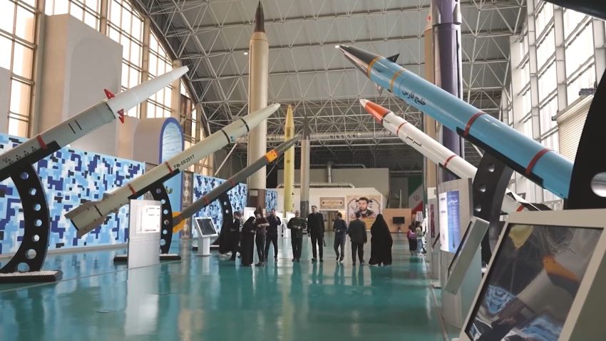 CNN gets a rare look at the Iranian missiles and drones that hit Israel