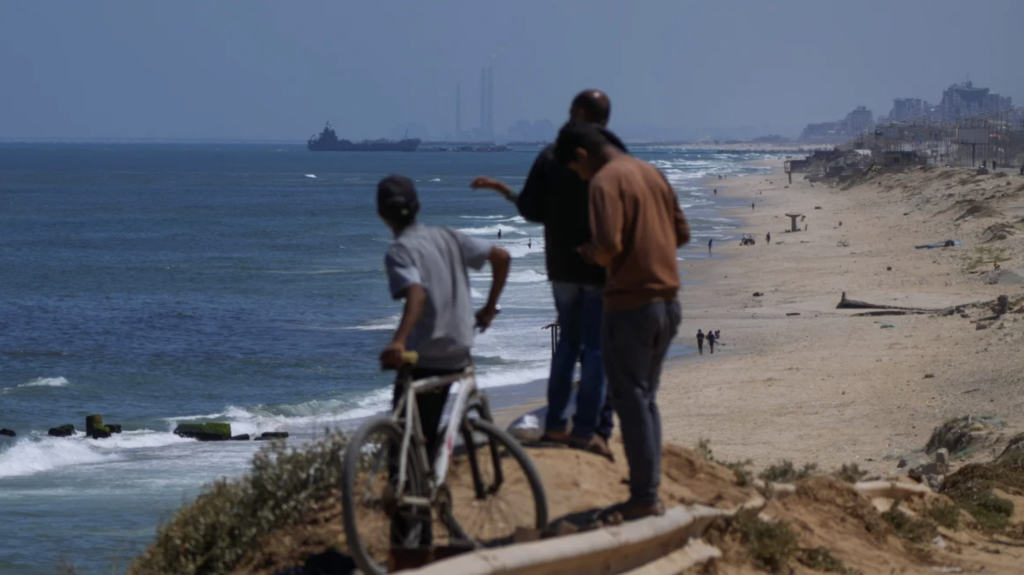 US military starts delivering aid to Gaza through floating pier