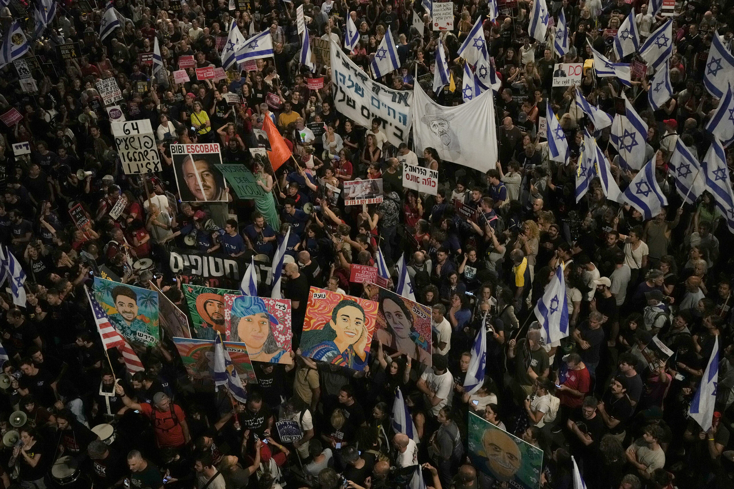 More anti-government protests demanding the release of all Gaza hostages kick off in Israel