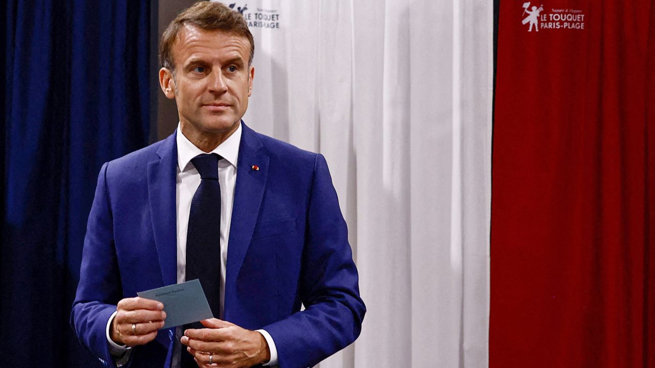 Far right leads first round of France’s parliamentary election in blow to Macron