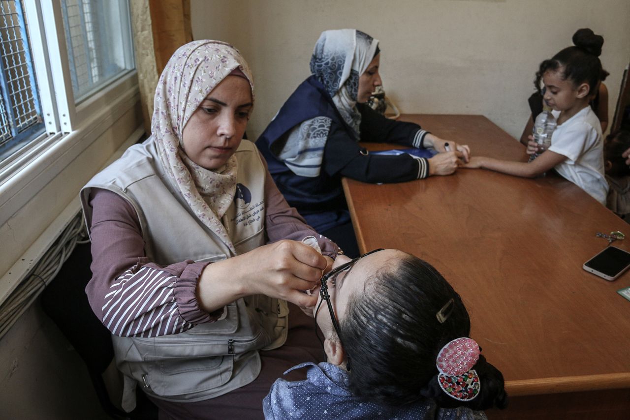 UN-led polio vaccination campaign reached around 87,000 children in Gaza on first day