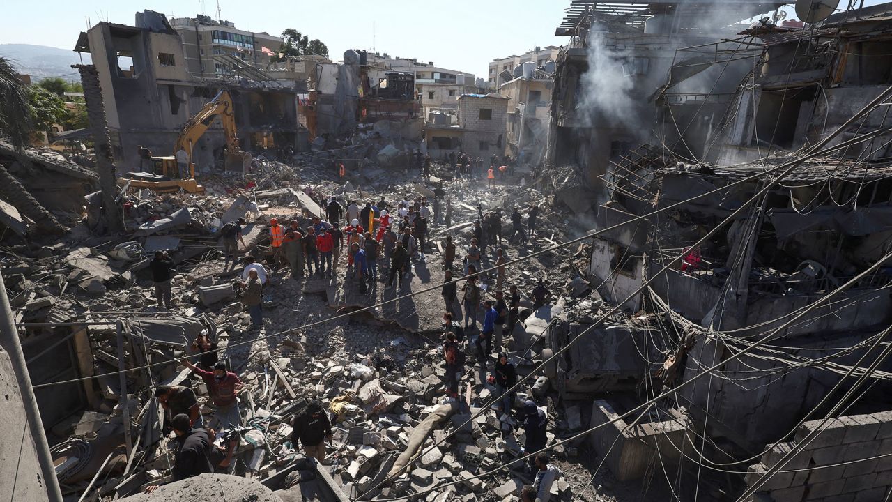 In photos: Aftermath of a strike near Lebanon’s largest public hospital