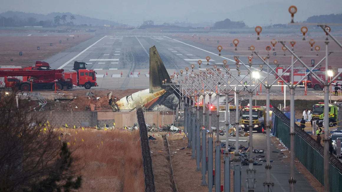 ‘Black boxes’ from crashed South Korean plane stopped recording about four minutes before disaster, officials say