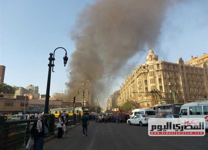 Photos: A blaze at Cairo telecommunications building causes service disruptions