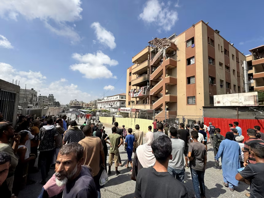 More than a dozen people killed in Israeli strikes on hospital in southern Gaza, including journalists