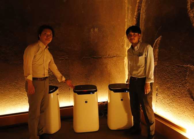 Photos: Plasmacluster air purifiers installed inside King Khufu Pyramid
