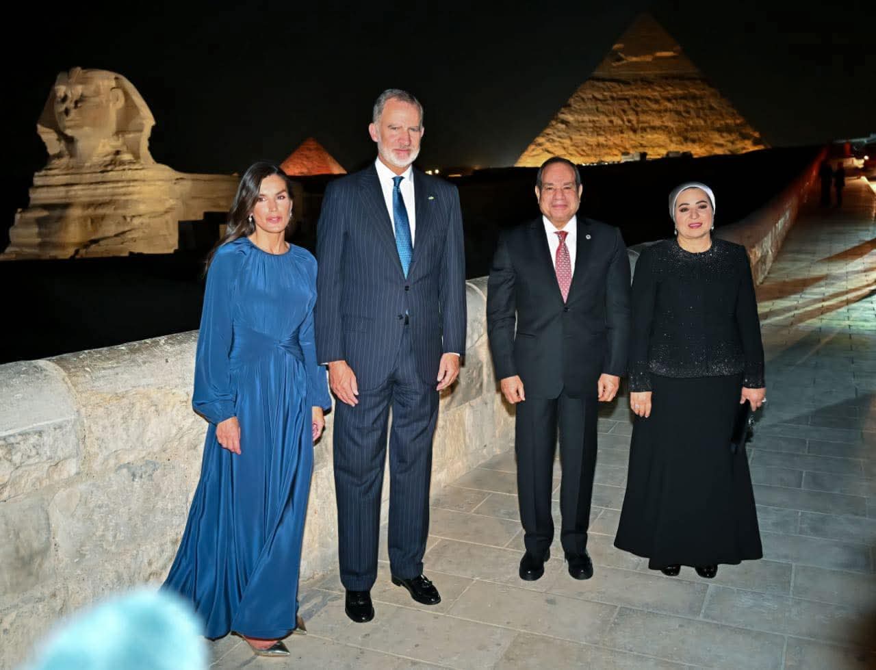 Video: Spanish King and Queen dine at the Pyramids, deepening Egypt-Spain ties