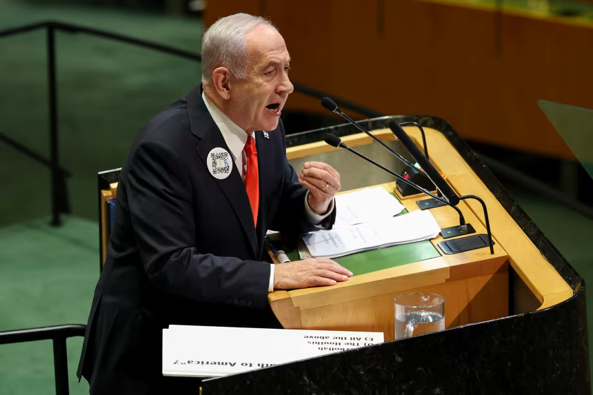 Netanyahu says Western countries &lsquo;buckled&rsquo; in recognizing Palestinian state, as fiery UN speech prompts walkout