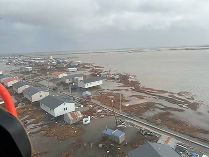 One killed, dozens rescued after storm slams western Alaska as search for missing continues