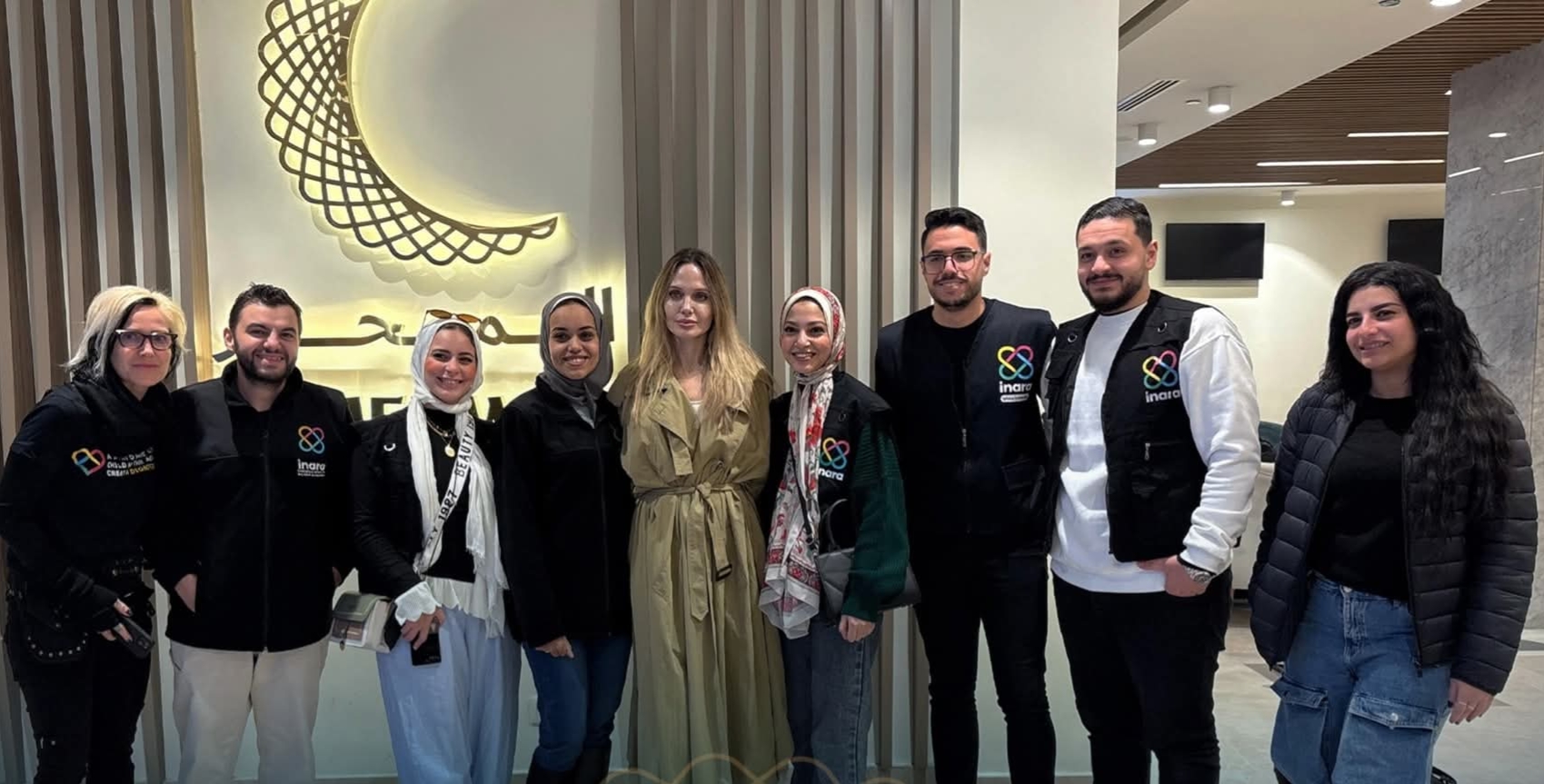 Angelina Jolie visits al-Mehwar Hospital in 6th of October City to check on injured Palestinians 