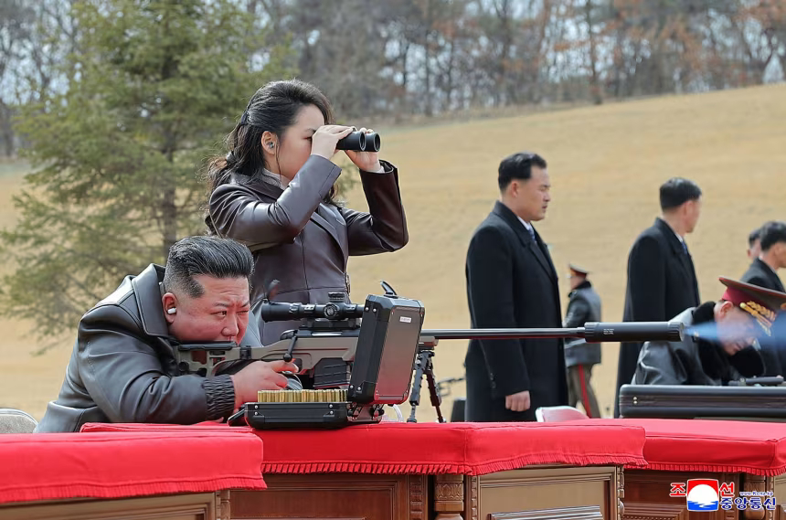 With sniper rifle photos, Kim Jong Un intensifies spotlight on his daughter, a potential successor