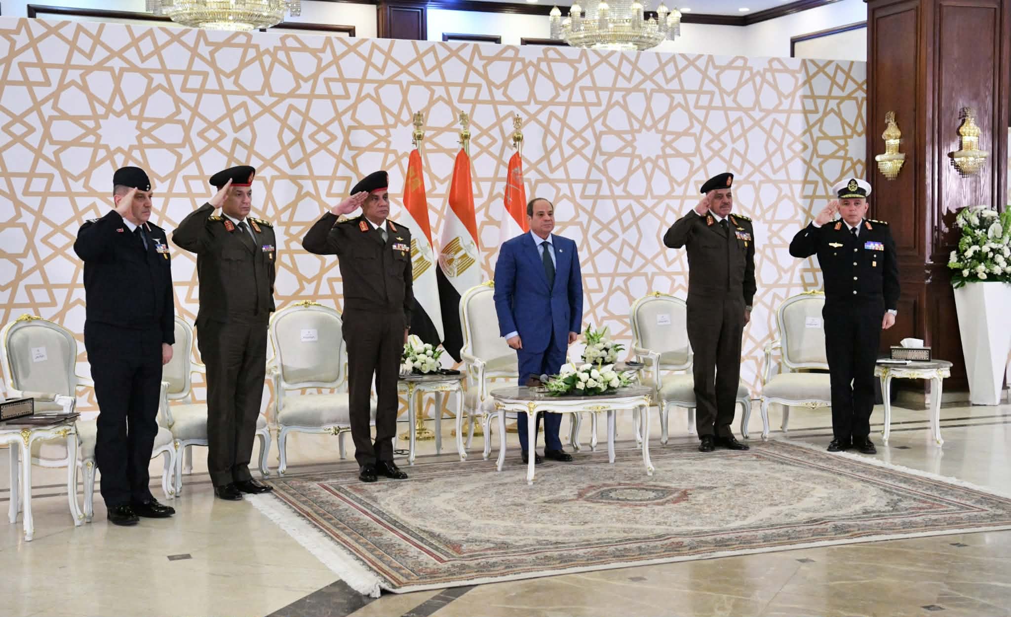 President Sisi expresses appreciation for armed forces&rsquo; efforts in protecting the nation