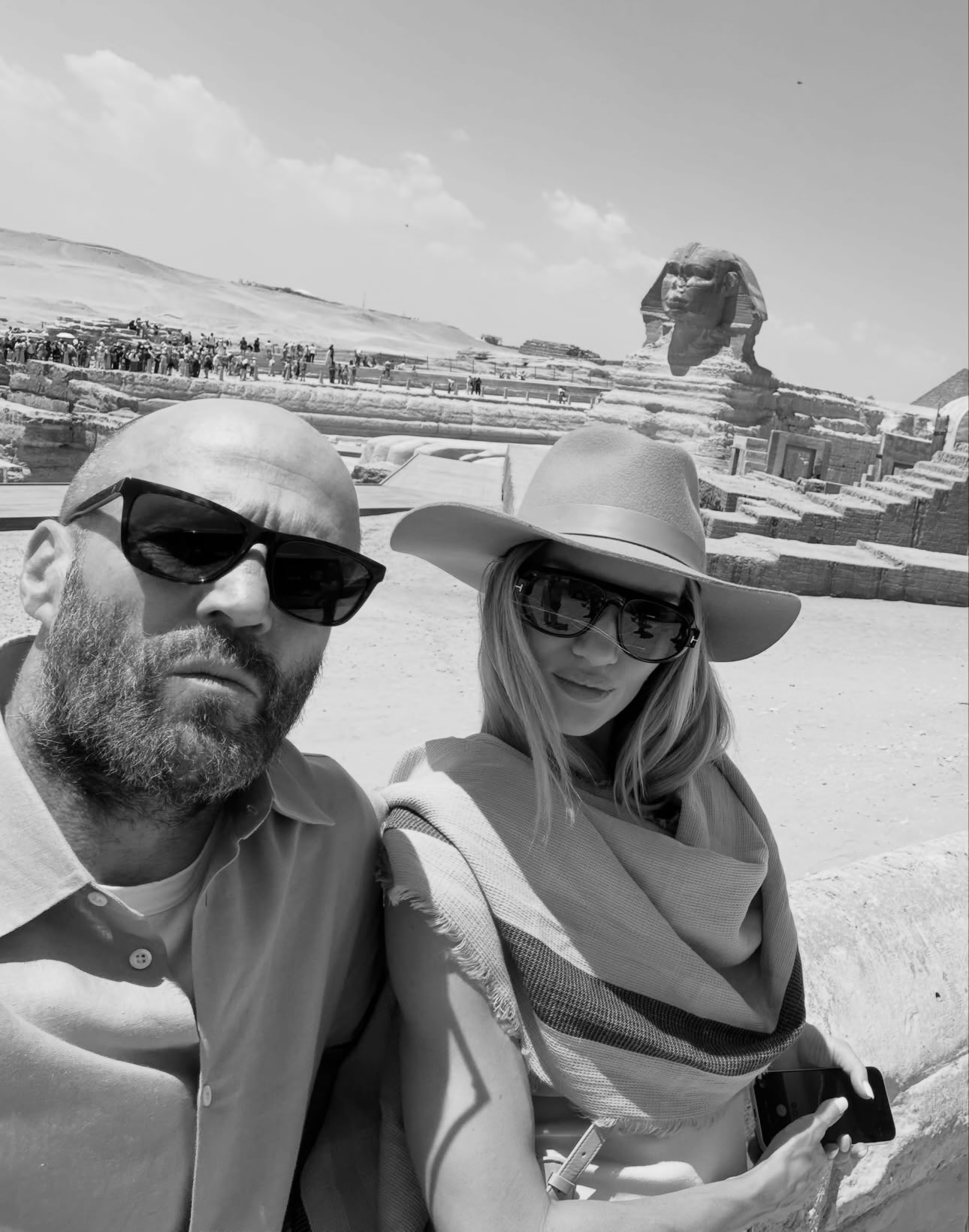 Jason Statham and Rosie Huntington-Whiteley break the internet with Giza Pyramids visit