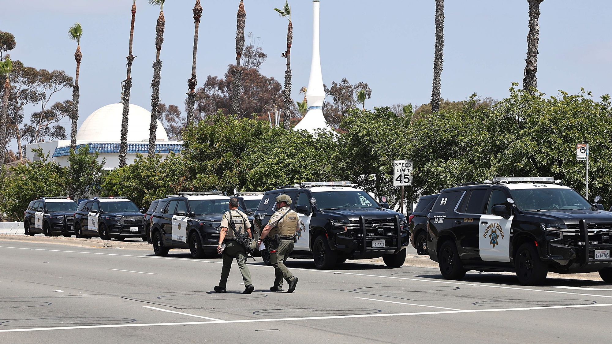 Weapons cache, hate speech logs found after San Diego mosque attack