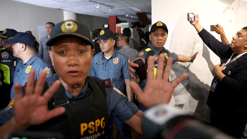 Gunshots fired in Philippines parliament, where senator wanted by ICC is resisting arrest