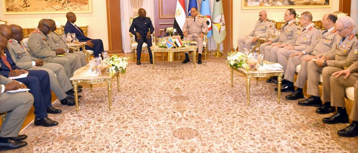 مصر والكونغو تبحثان تعزيز التعاون العسكري والأمني مصر والكونغو تبحثان تعزيز التعاون العسكري والأمني