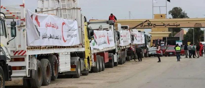 Egypt’s 242nd aid convoy heads to Gaza