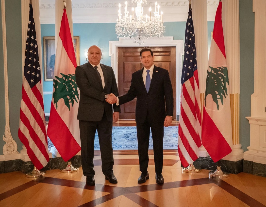 US secretary of state meets with Lebanese president in Washington US secretary of state meets with Lebanese president in Washington