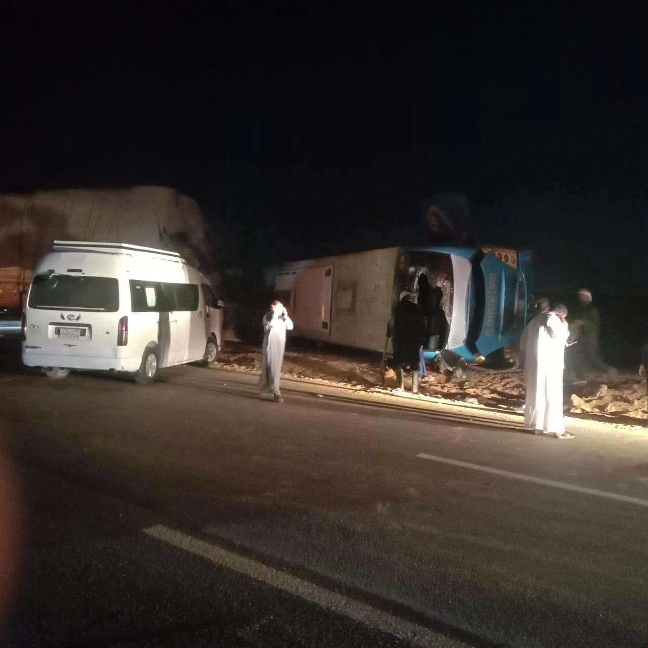 3 dead, 64 injured in Dabaa bus-truck collision in Matrouh 3 dead, 64 injured in Dabaa bus-truck collision in Matrouh