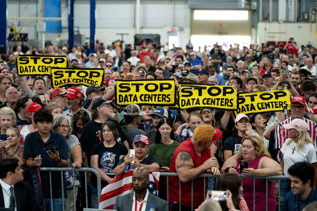Trump loves data centers. Americans hate them
