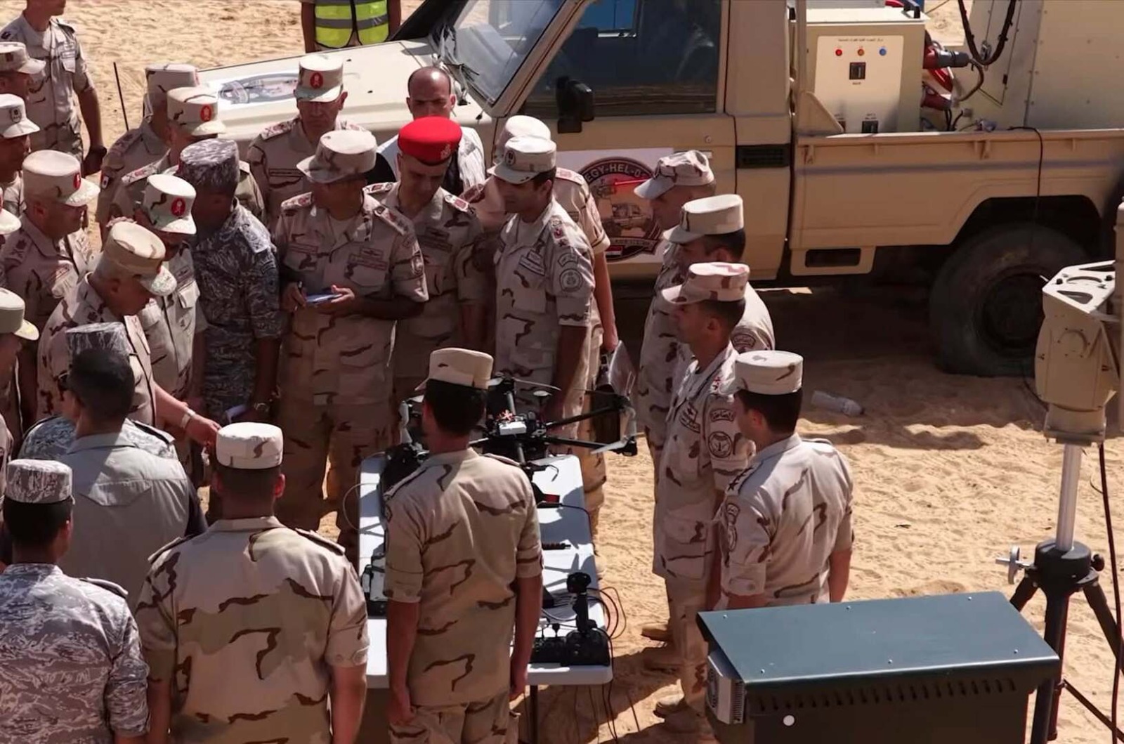 Photos: Egypt&rsquo;s army unveils new weapon against drones