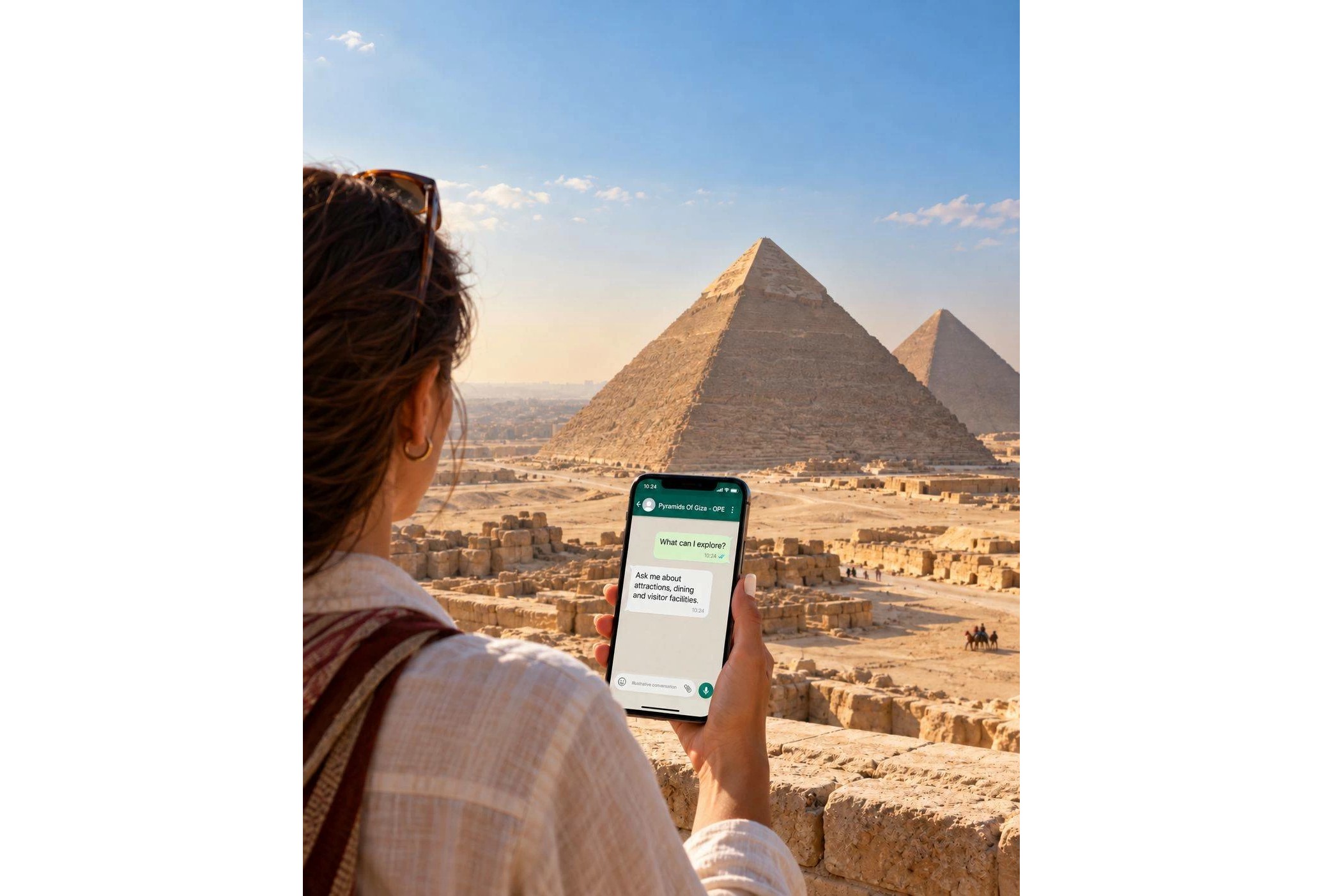 Orascom launches free smart assistant for visitors to the Pyramids